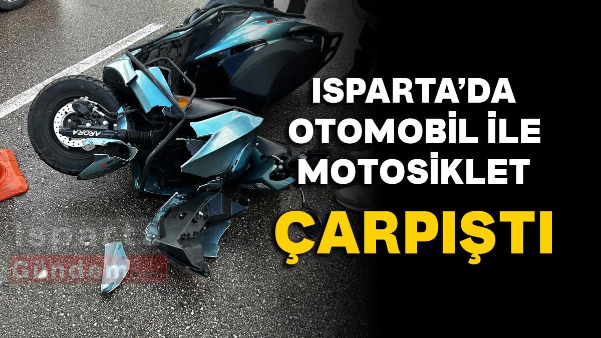 Isparta’da Bahçelievler’de Trafik Kazası