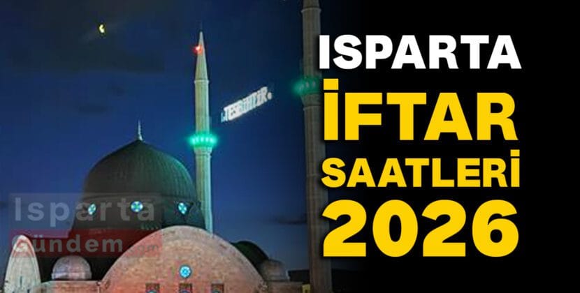 Isparta iftar saati 2026