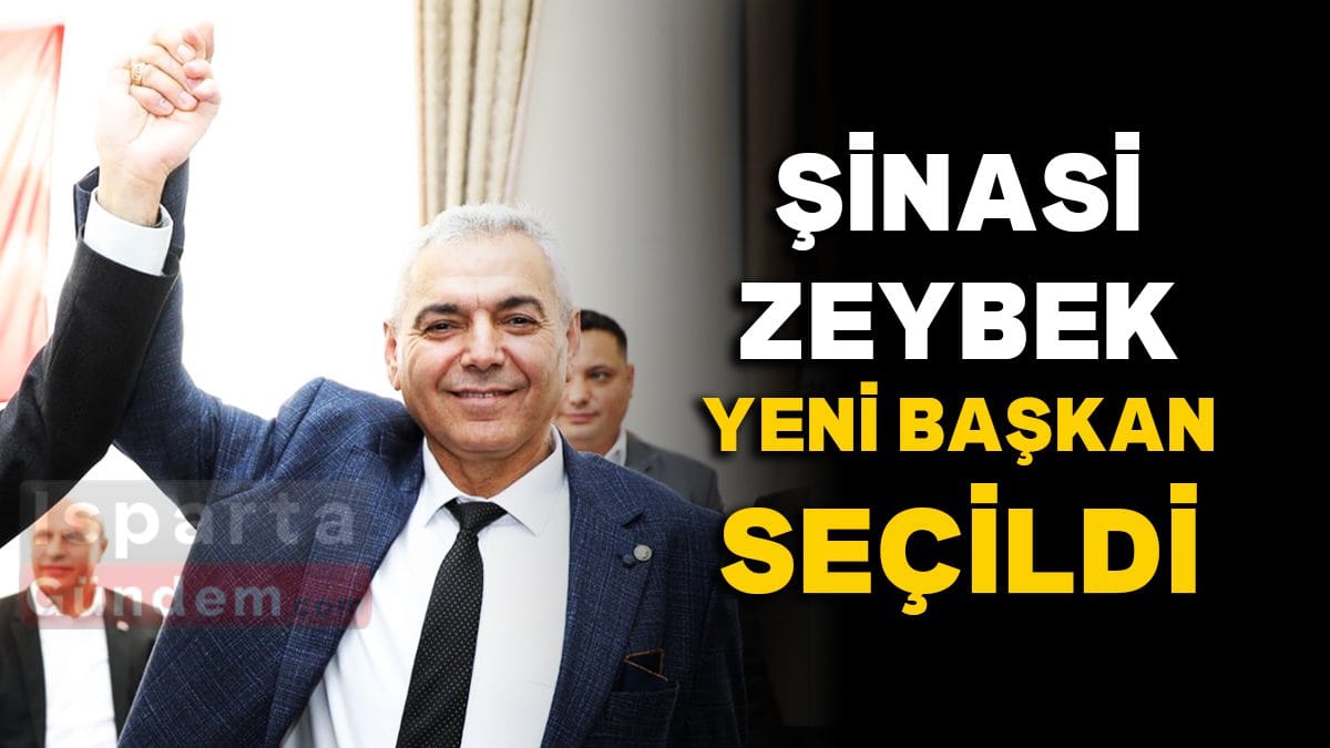 Yalvaç Şoförler Odası’nda Şinasi Zeybek Yeni Başkan