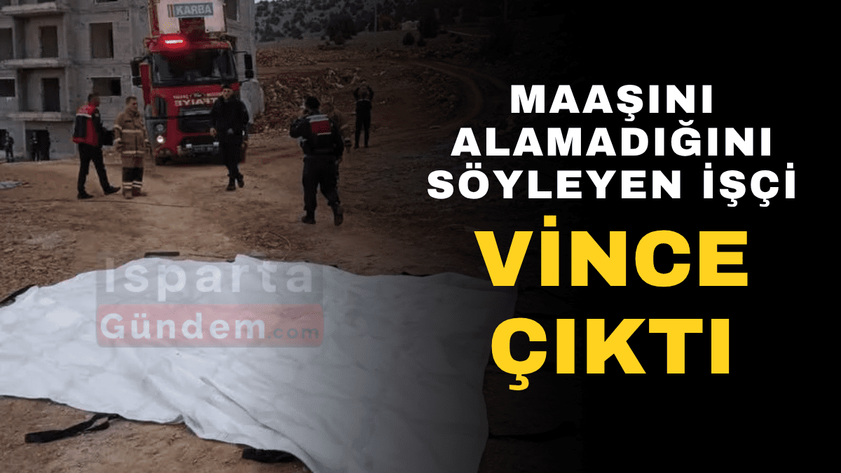 Maaşını Alamayan İşçi Vince Çıktı!